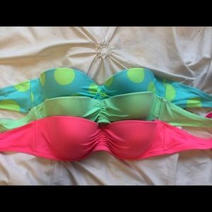 Victoria Secret bandeau bikini tops **BUNDLE**